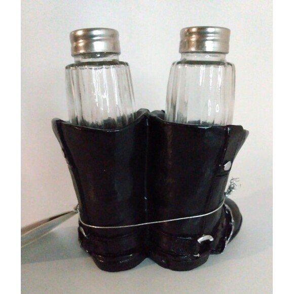 Born To Ride Boot Salt & Pepper Shakers By DWK Corporation-World Of Wonders - Picture 3 of 6